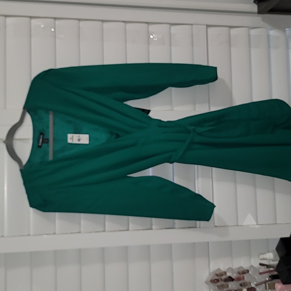 NWT Express Emerald Wrap Dress